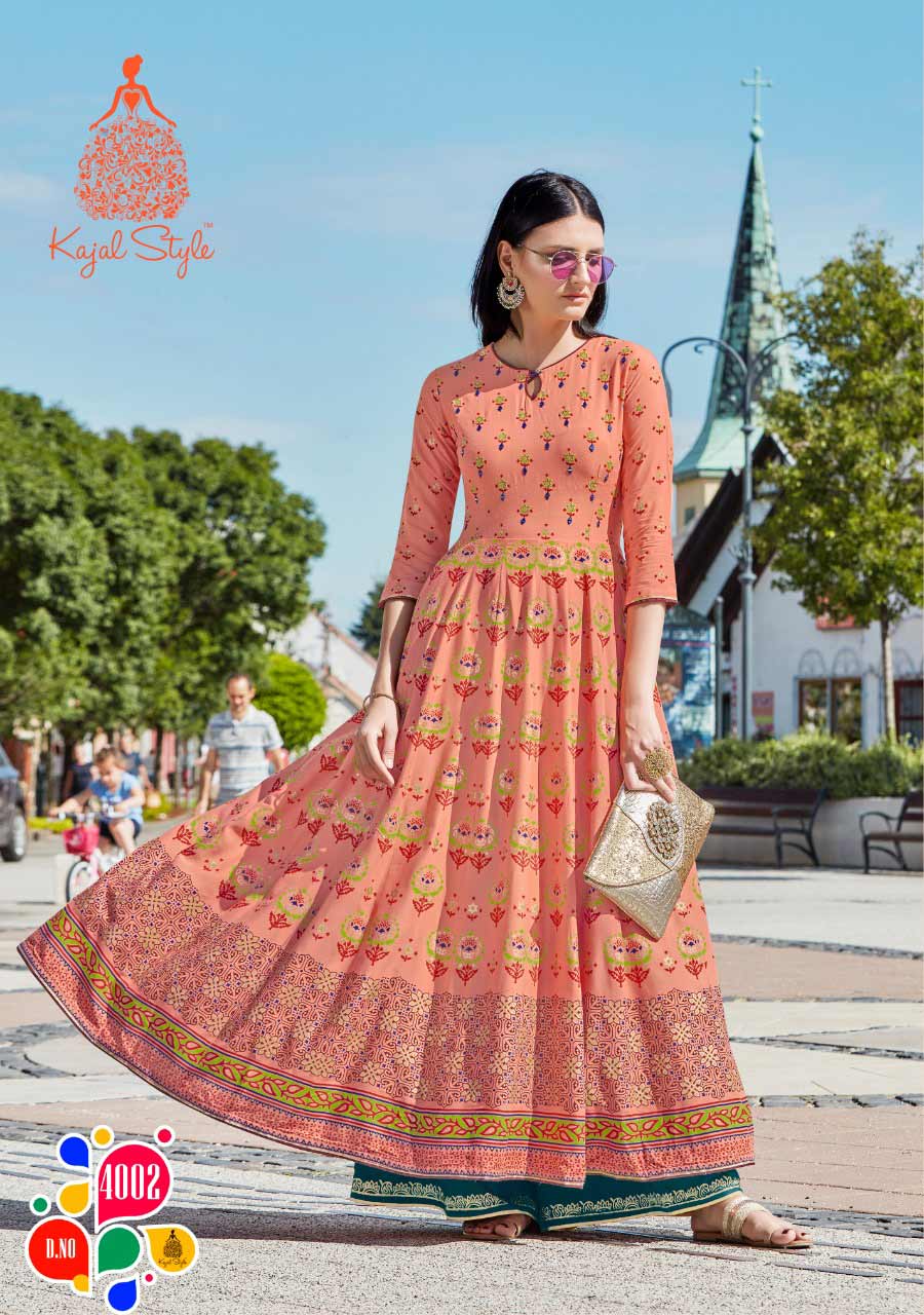Fashion Colorbar Vol-4 Kajal Style Pal Print Long Kurti Fashion Colorbar Vol-4 Kajal Style Pal Print Long Kurti